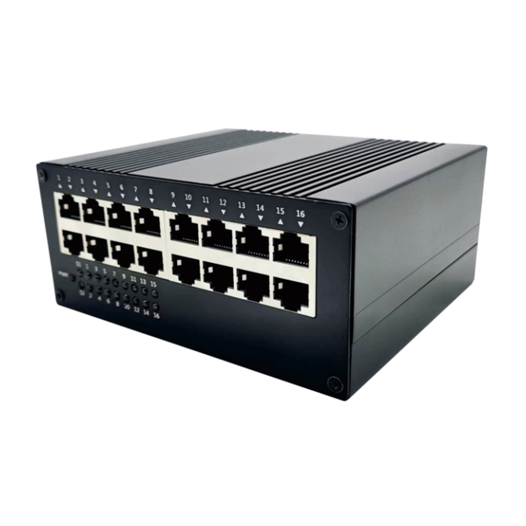 16-port Gigabit Industrial DIN-Rail Switch