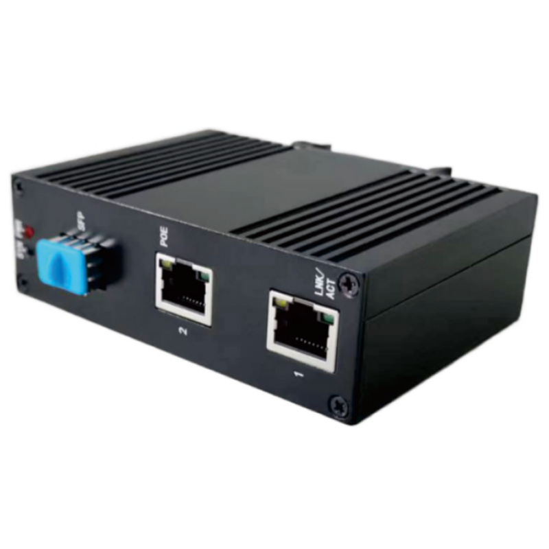 Промышленный конвертер средств массовой информации Megabit 1 SFP 2 RJ45 ранга оптически