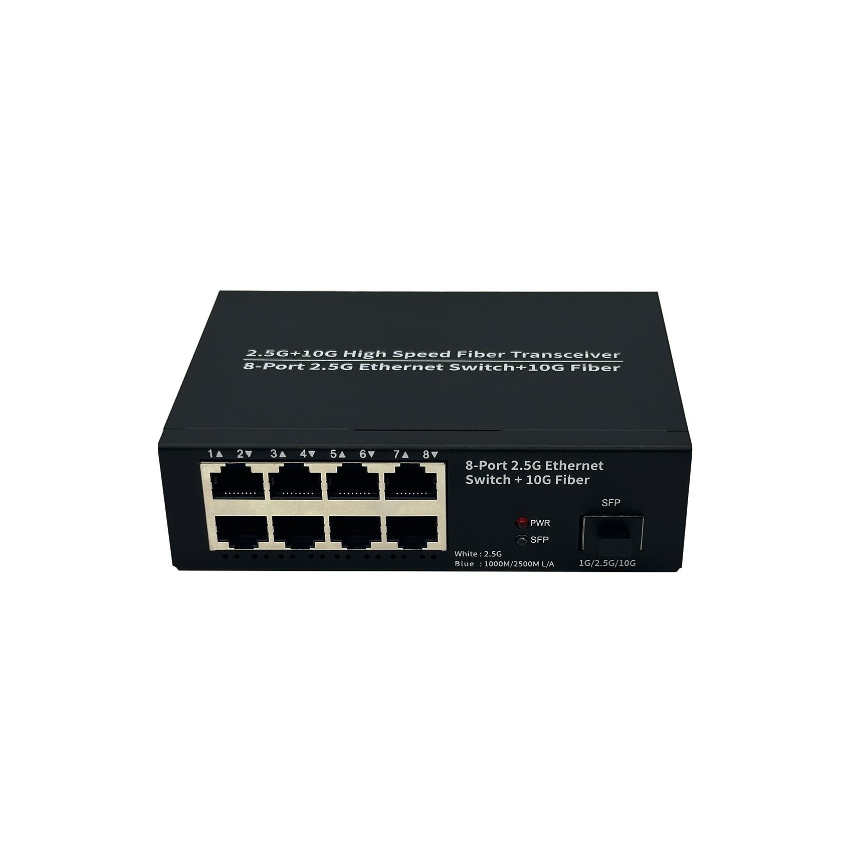 2.5G 1 SFP 8 electric port Ethernet Switch Parameters