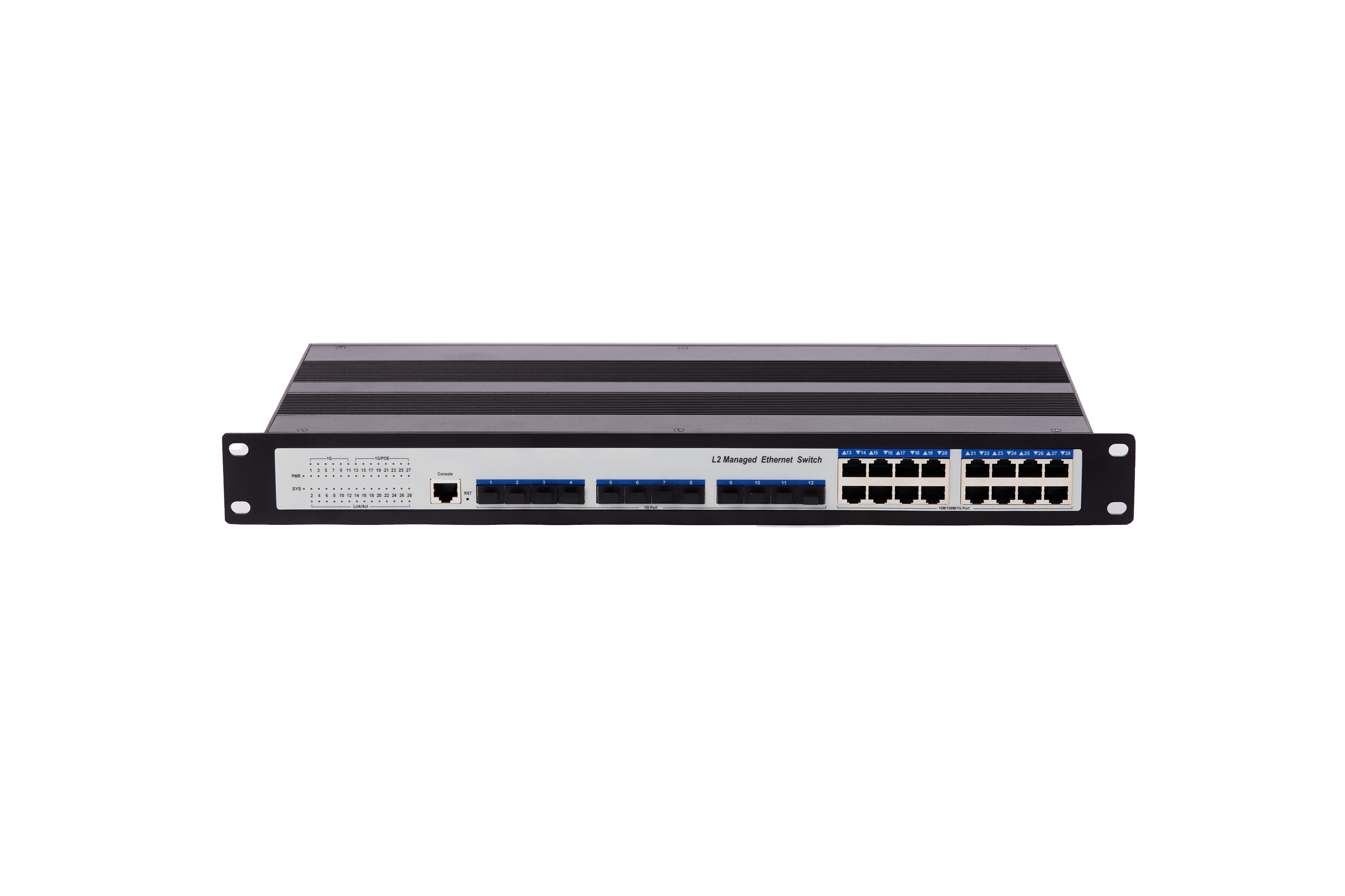 1U Industrial 12-Optical 16-Power L2 Managed Switch Parameters