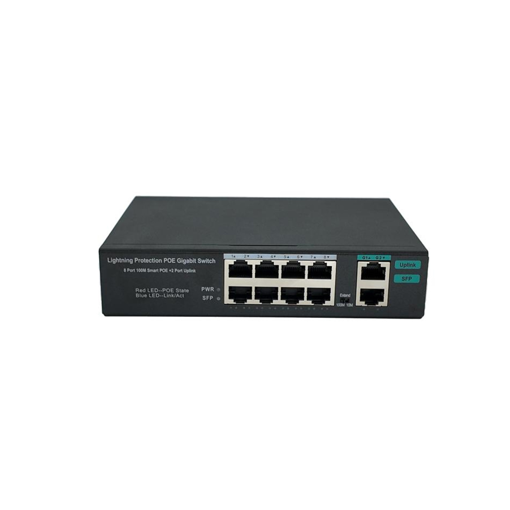 8+2 Uplink Gigabit POE Switch Parameters 96w