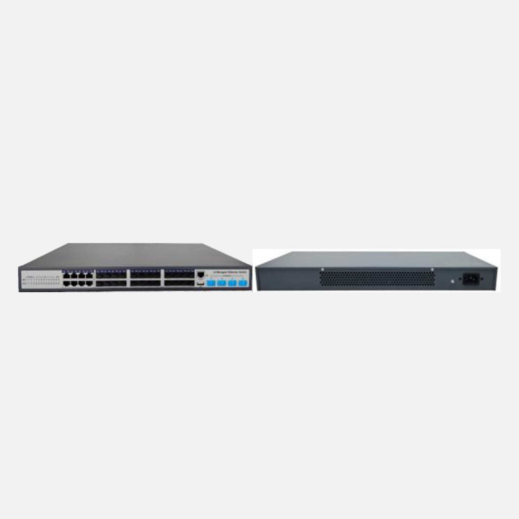 16  optical Ports+8Combo+4 SFP PortsL3 Managed Switch Parameters