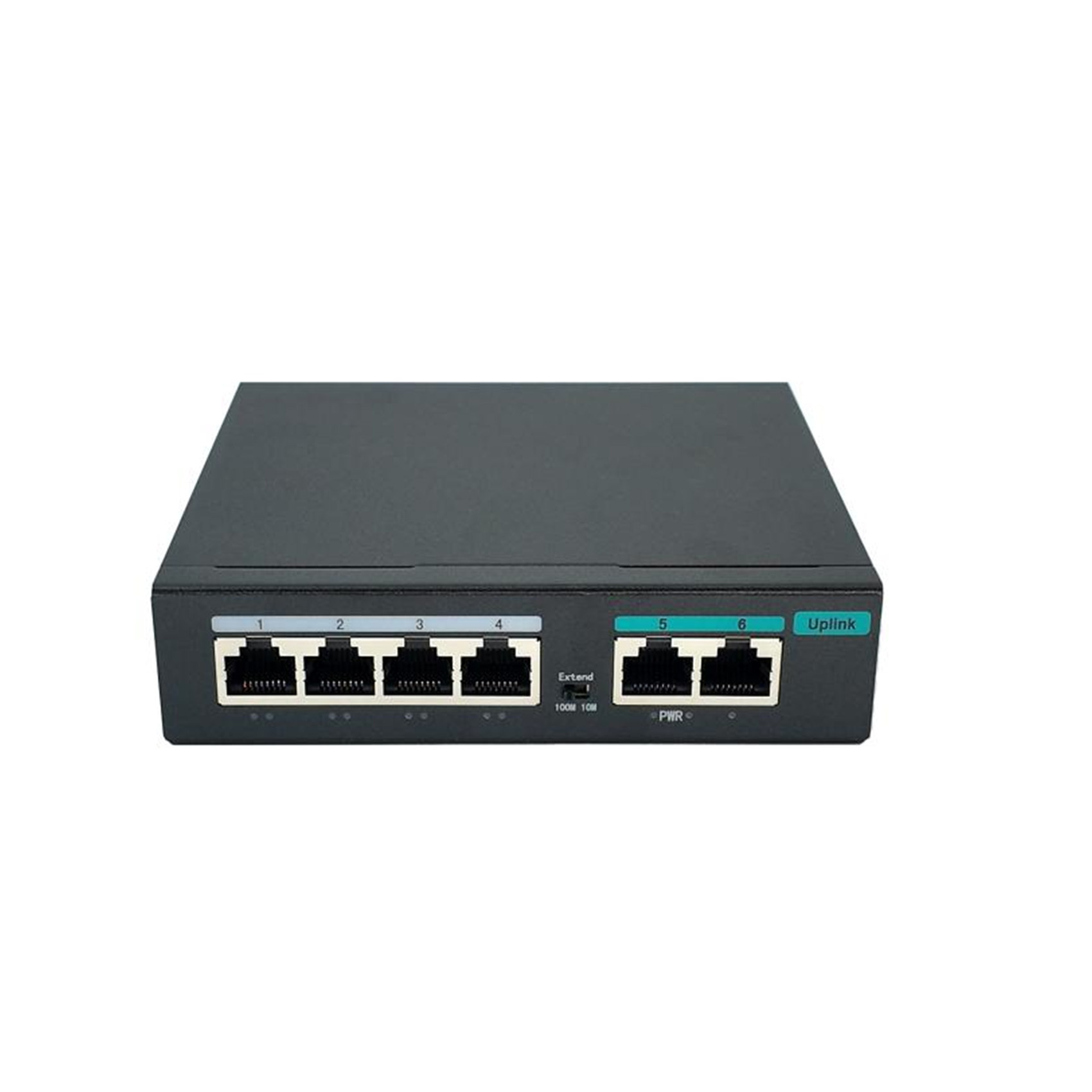 POE 4+2 full megabit switch