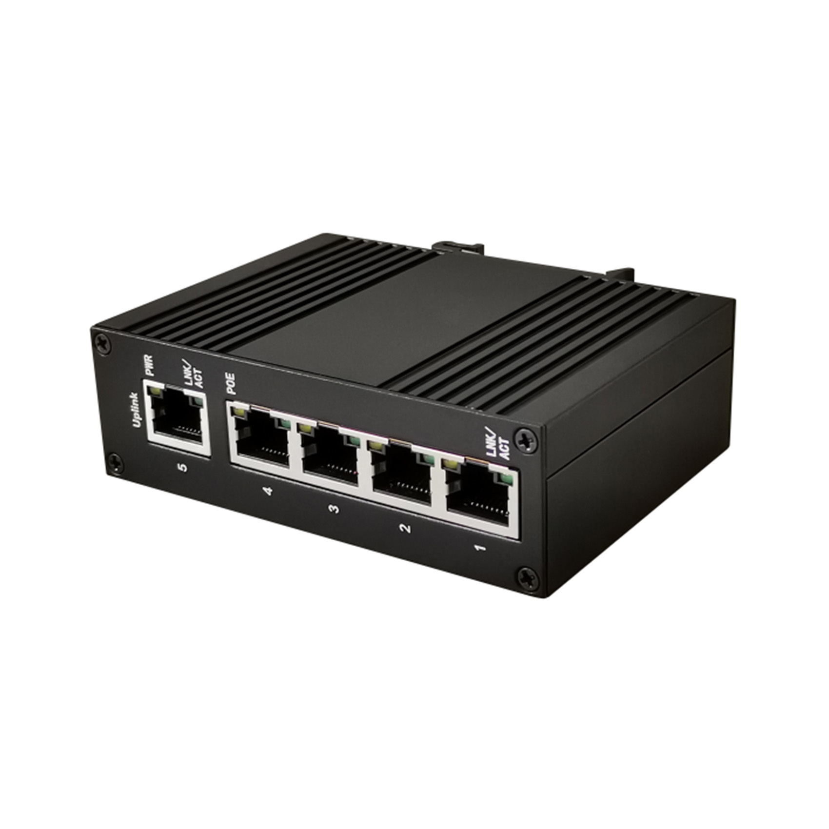 5-port Megabit Industrial DIN-Rail Switch