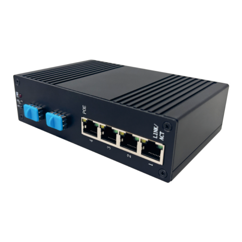 Промышленный конвертер средств массовой информации Megabit 2 SFP 4 RJ45 ранга оптически