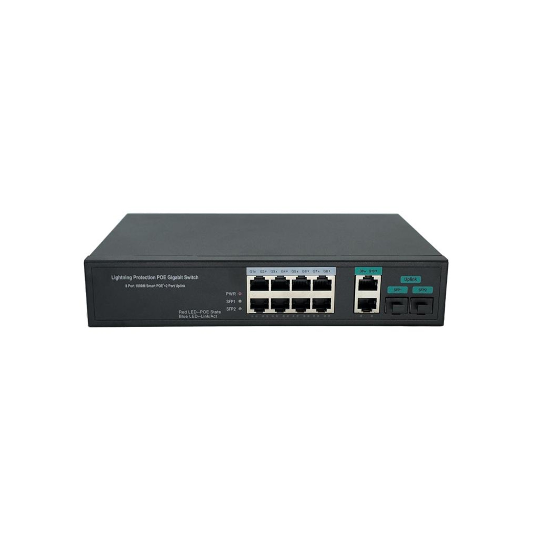 8+2+2 Full Gigabit POE Switch Parameters