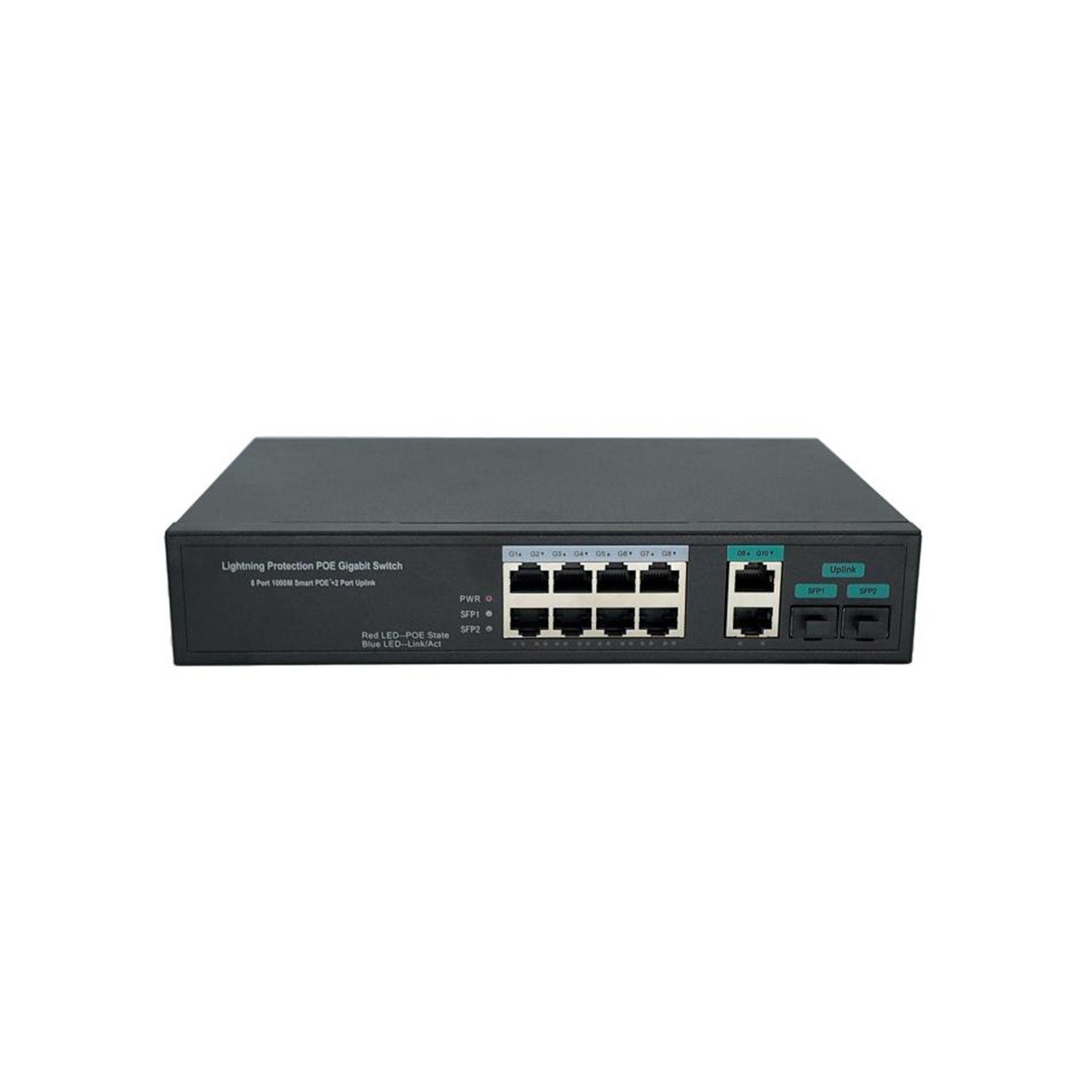 8+2+2 Full Gigabit POE Switch Parameters