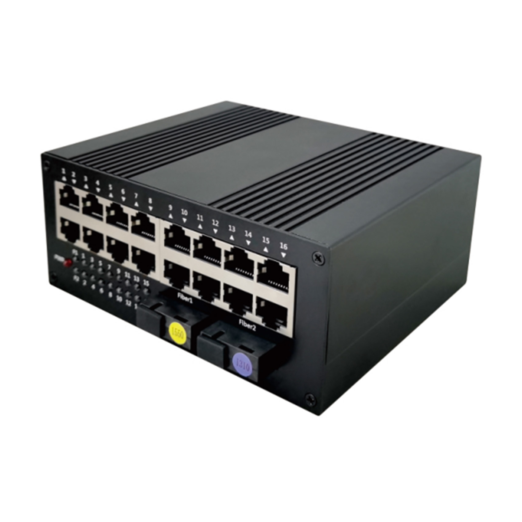 Industrial Grade Gigabit 2 SC 16 RJ45 Switch