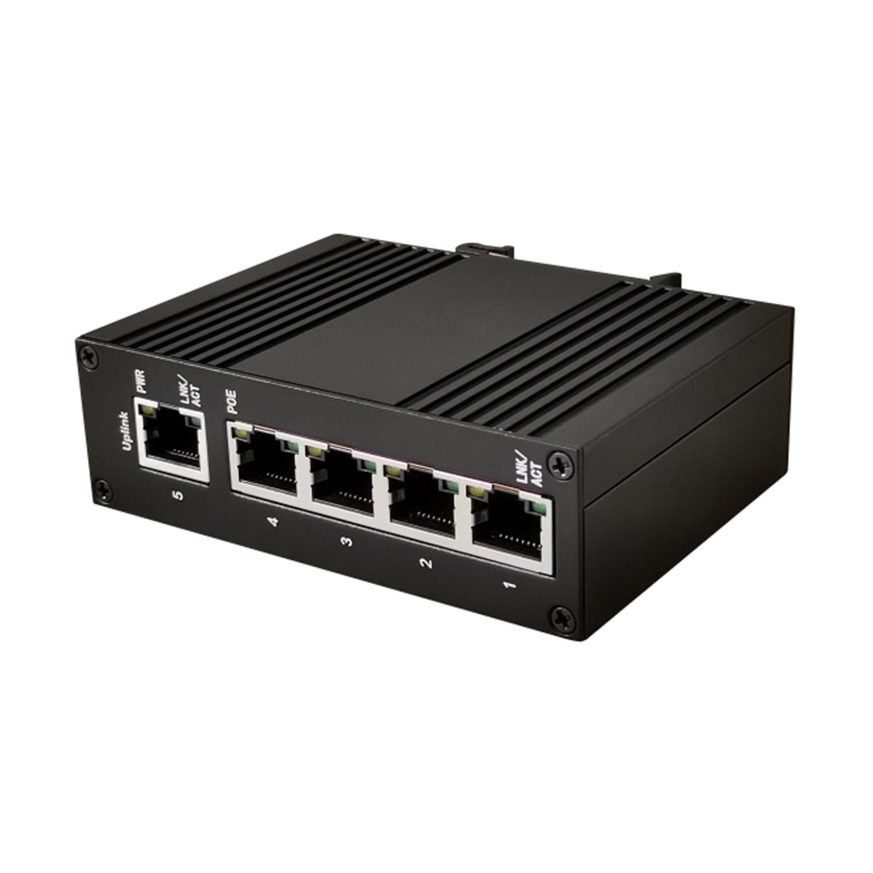 5-port Gigabit Industrial DIN-Rail Switch