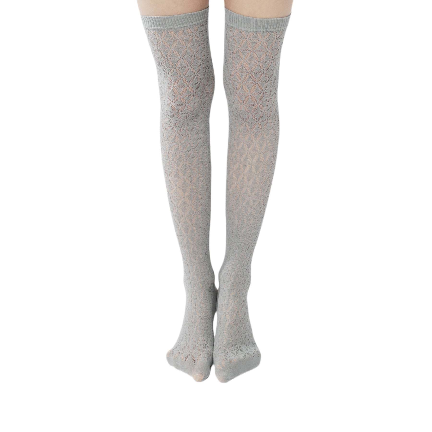 Discover Our New Diamond Jacquard Thigh-High Stockings – Versatile & Fashion-Forward