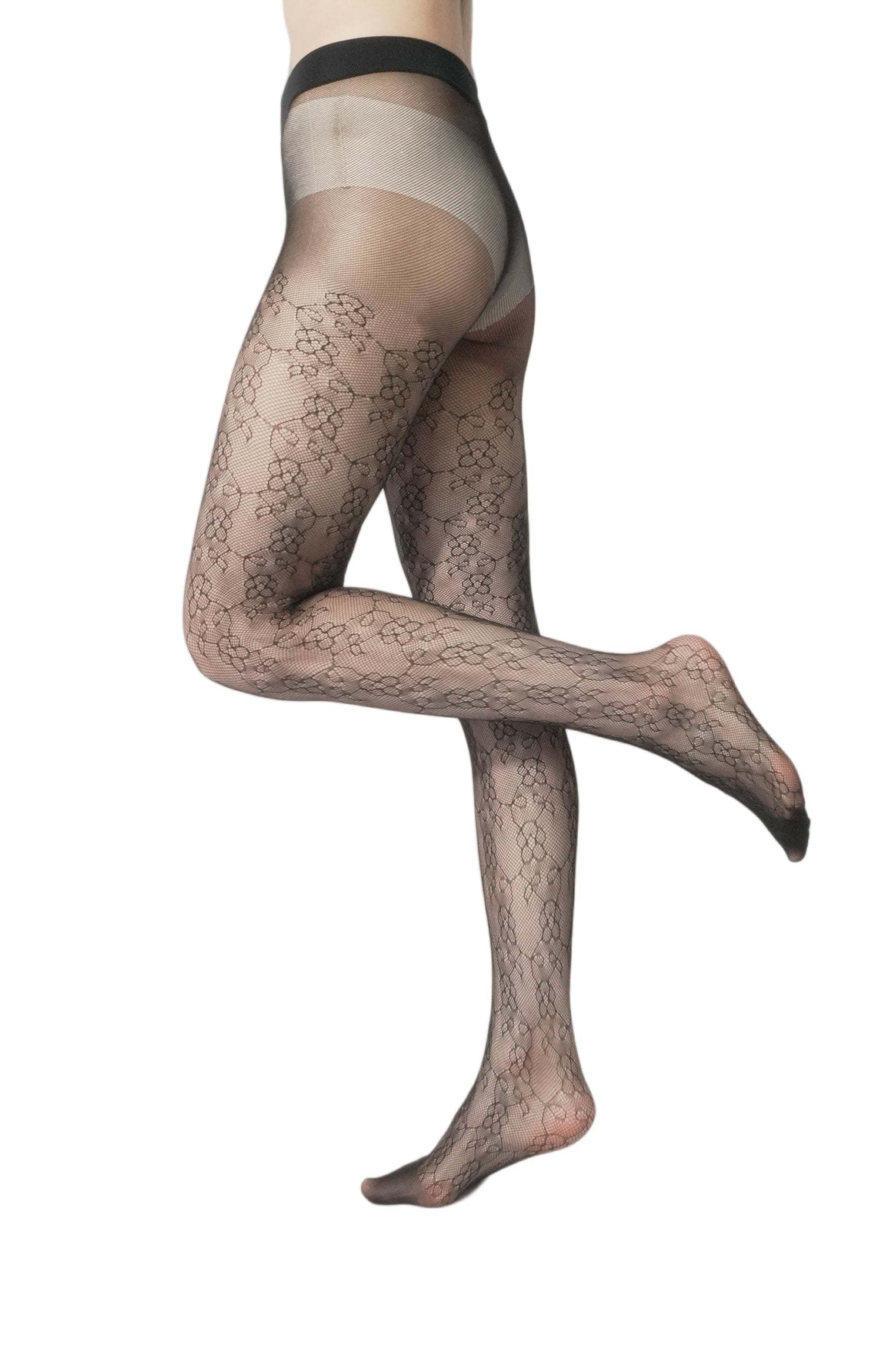 Delicate Floral Mesh Tights | Subtle Sheer Stockings for Every Age Delicate Floral Mesh Tights | Subtle Sheer Stockings for Every Age