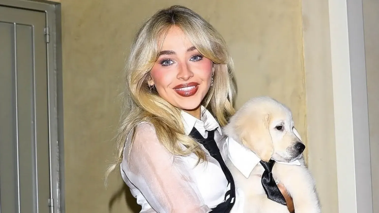 Sabrina Carpenter's 'Man's Best Friend' Era Style Includes Dog-Motif Tights and Sky-High Heels