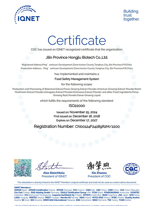 IQNET- ISO22000 IQNET- ISO22000