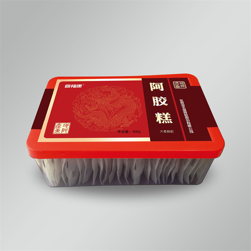同福康塑料盒阿胶糕红枣枸杞500g