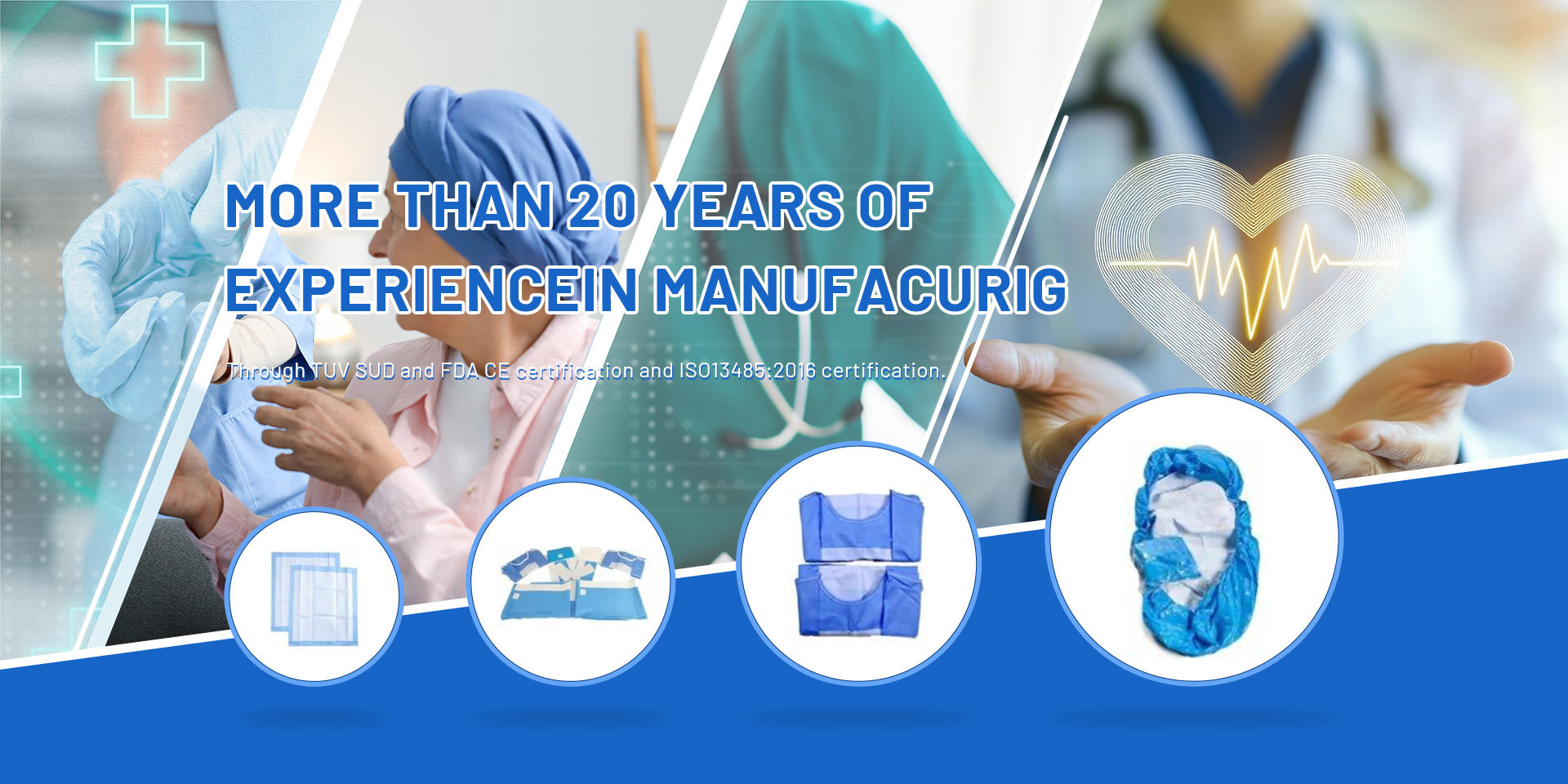 More than 20 years of<br>experience in manufacturing
