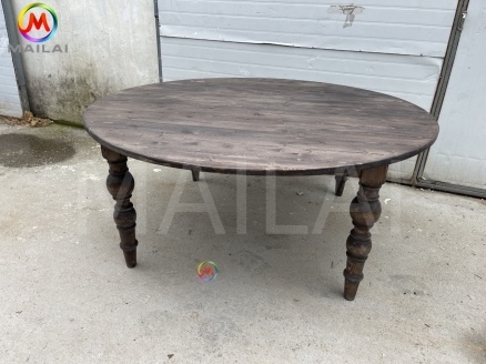 6ft Wholesale Banquet Wedding Dining Outdoor Event Solid Wood Round Folding Tables for Events Party