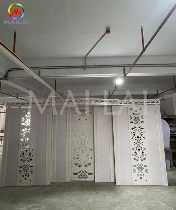 Luxury Amazing White and Silver Curved Event Backdrop Arch Stand Panel Party Mesh Wedding Stage Backdrop