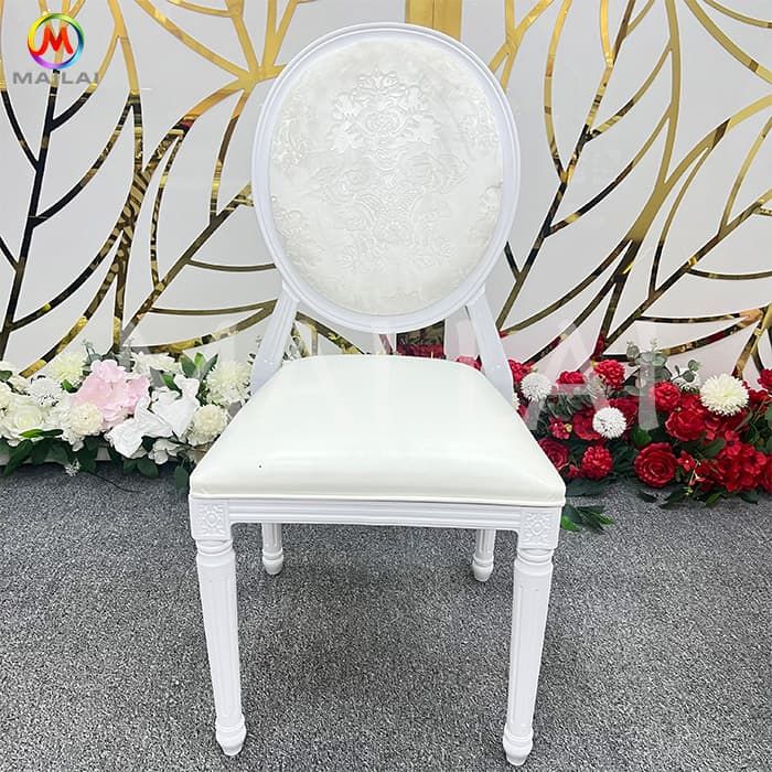 Hot Sale White Resin Dining Chairs Modern Luxury Wedding Hotel Banquet Chair for Events