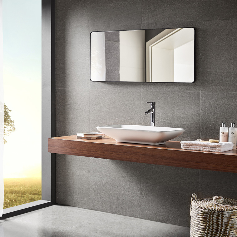 Unique black wall designer mirror
