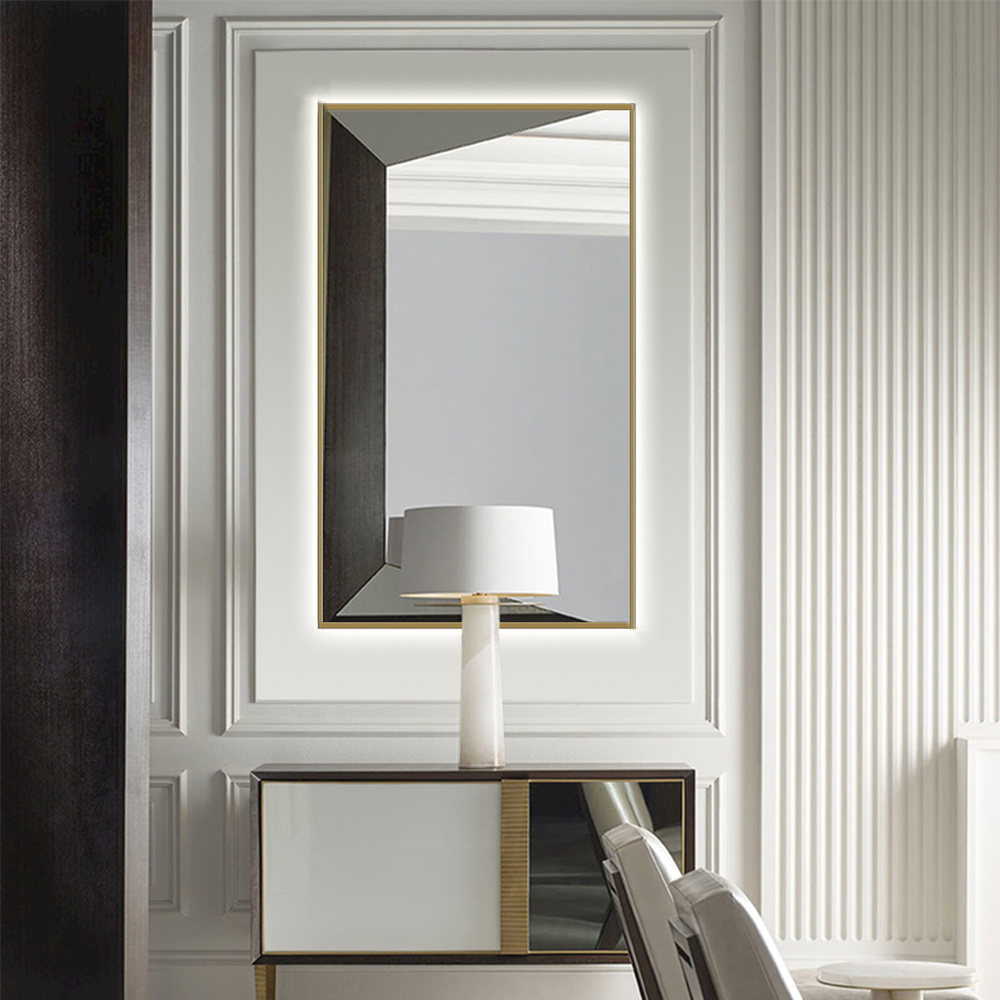 Illuminated led vanity bath mirrors