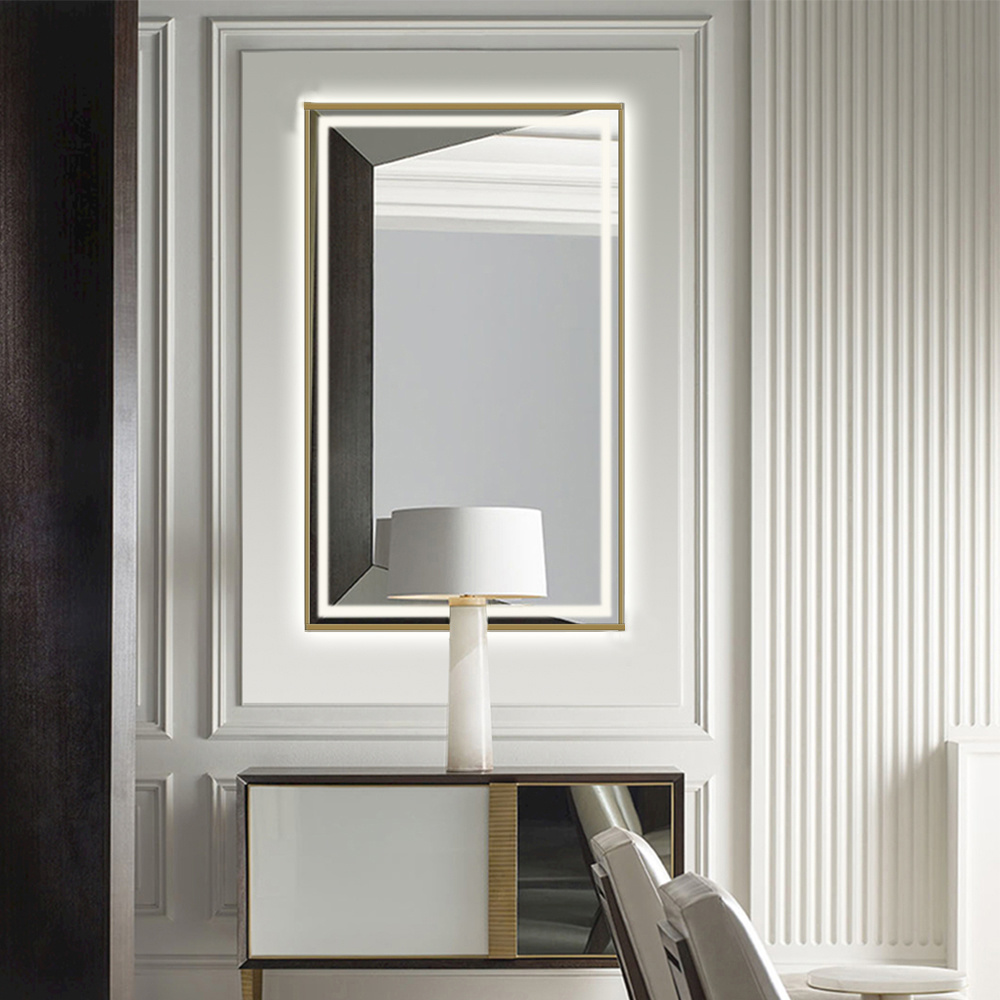 Illuminated led vanity bath mirrors