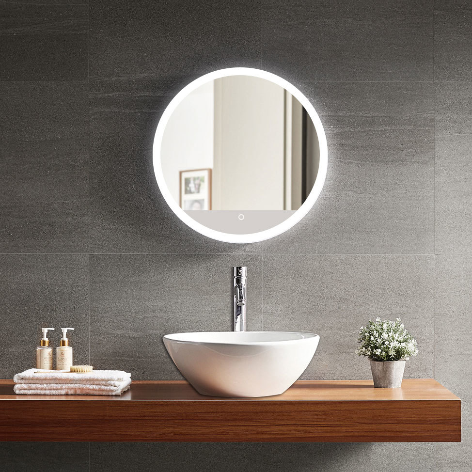 Norhs led makeup wall mounted bathroom mirror