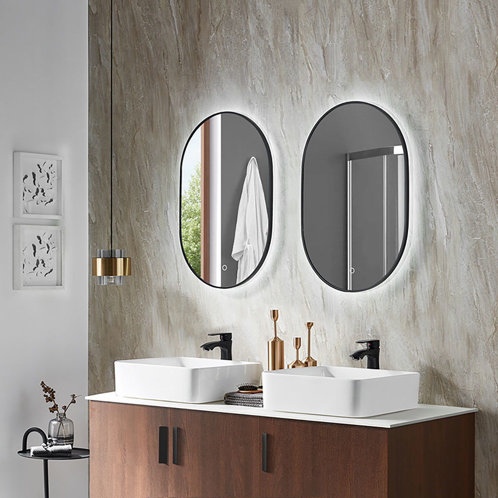 Custom oval illuminated Mirrors