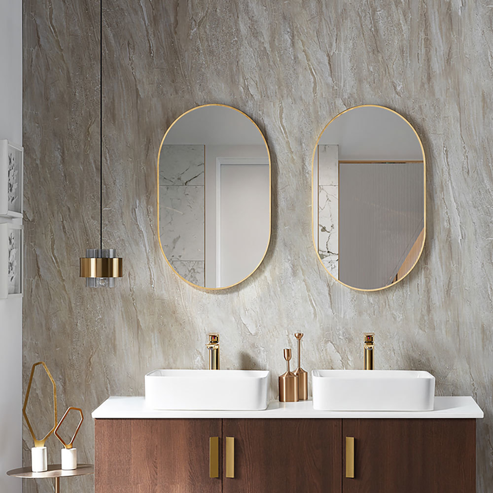 Rectangle vanity illuminated mirrors