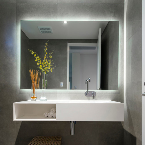 Norhs Large framelessbath backlit mirror