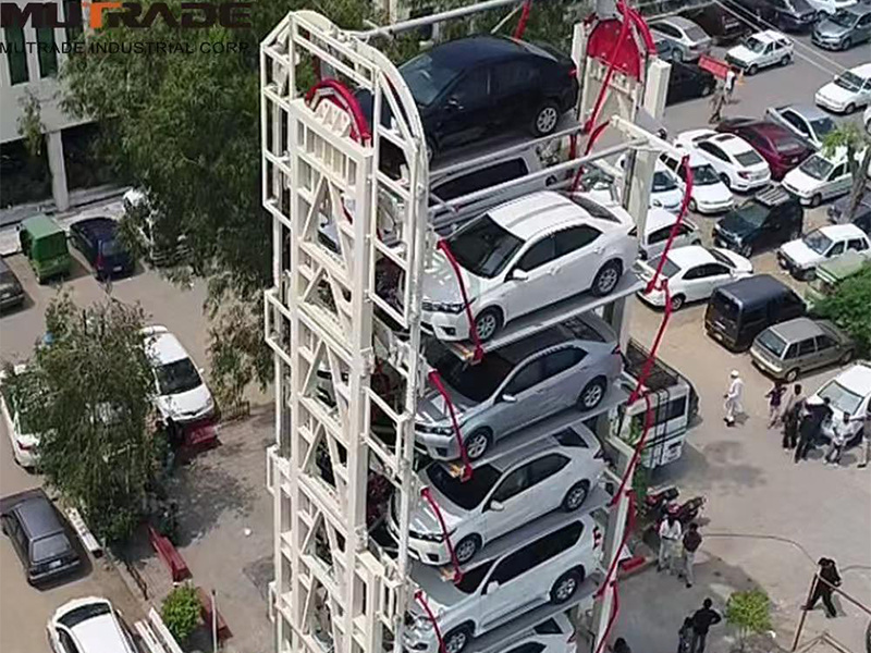 Vertical circulating intelligent parking garage