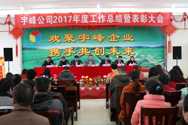 宇峰公司2017年度工作总结暨表彰大会隆重召开