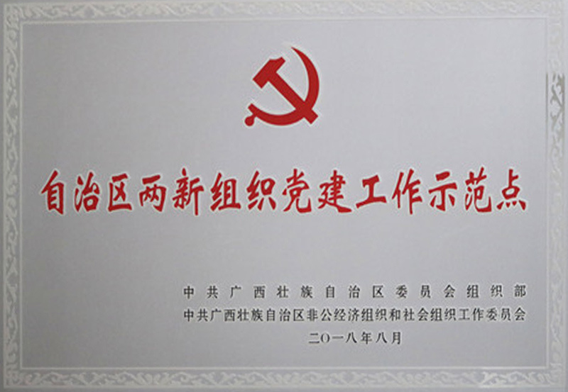 自治区两新组织党建工作示范点