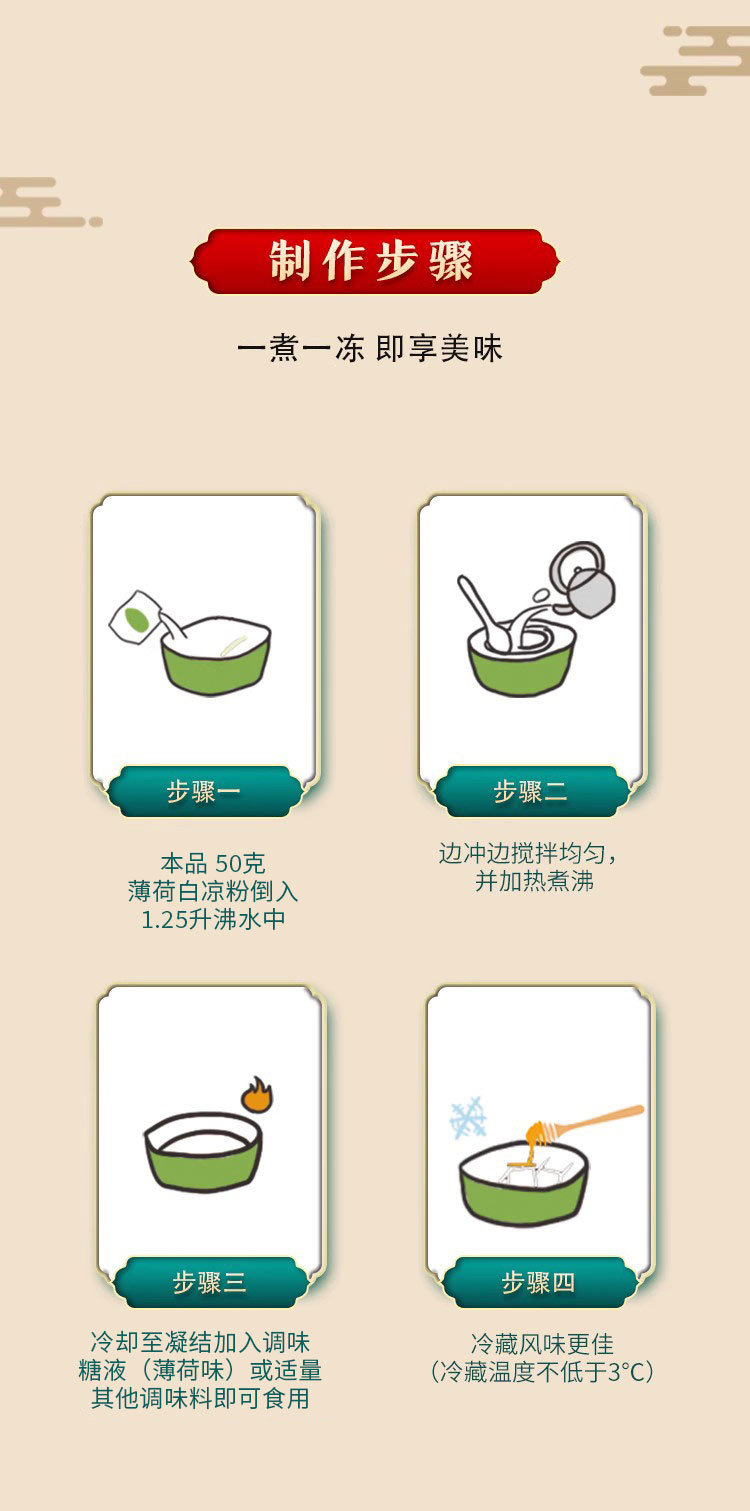 薄荷白涼粉 