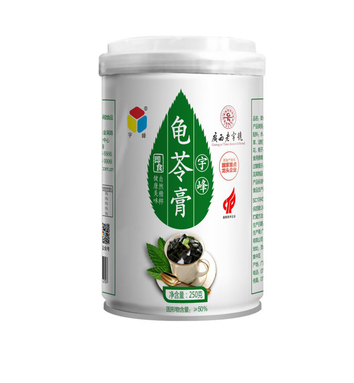 宇峰即食龟苓膏250g*12罐礼盒装  250g*12罐/4提/箱礼盒装