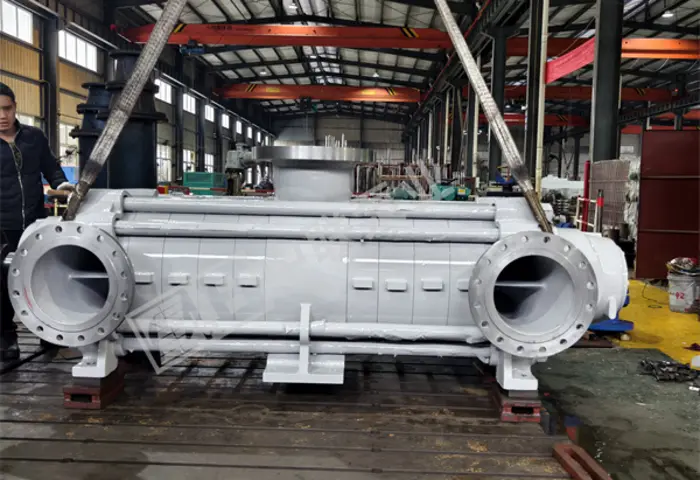 安徽某化工厂采购DF1300-80X5-5P耐腐蚀多级离心泵