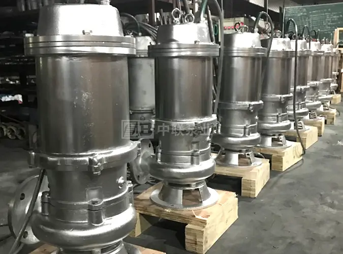 Stainless steel submersible drainage pump type WQF