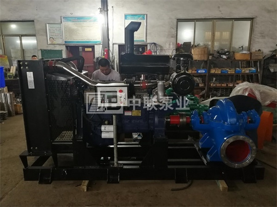 Water pump unit for medium opening diesel engine