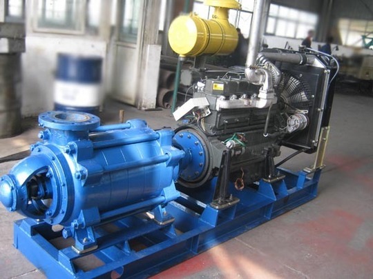 Emergency diesel engine water pump