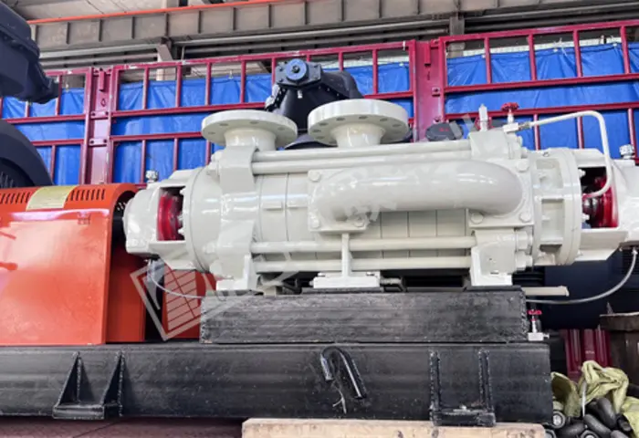 Dalian a certain mechanical company purchases corrosion-resistant self-balancing centrifugal pump DF155-67*7P