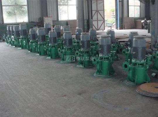 Self-priming vertical drainage pump for wastewater type WFB