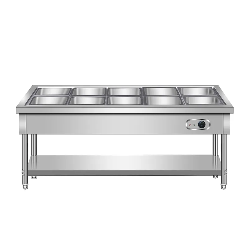 Food serving counter(ten-compartment)