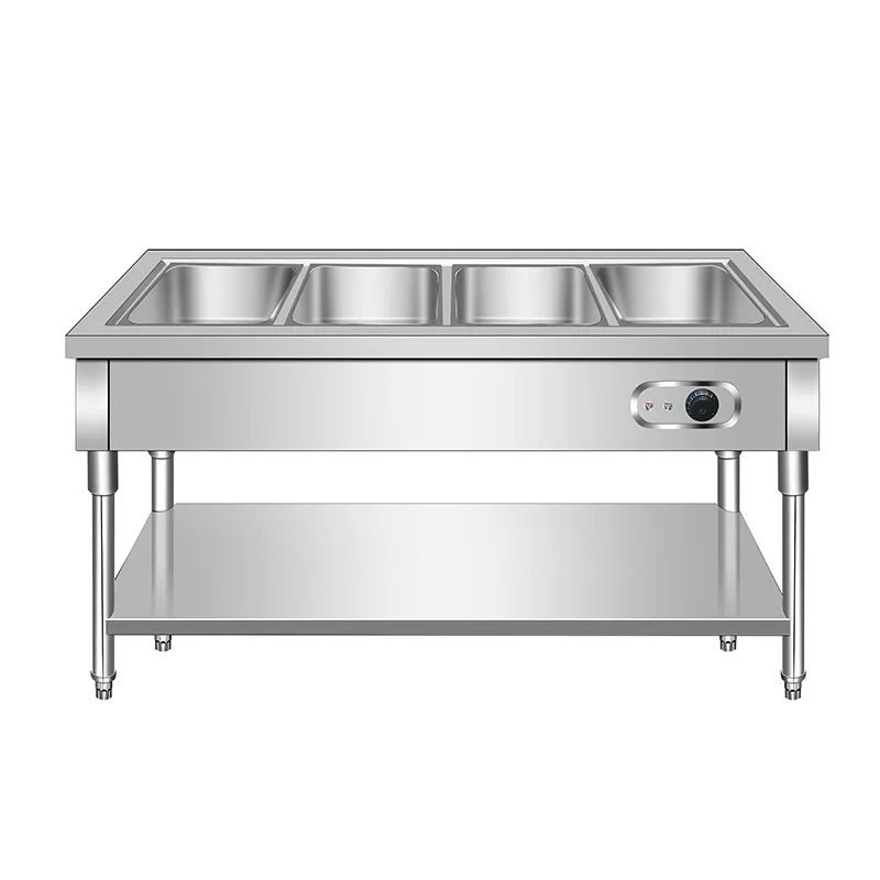 Food serving counter(four-compartment)