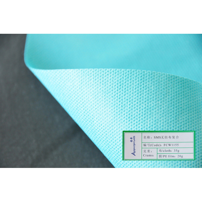 PE Film Laminated SMS Nonwoven 