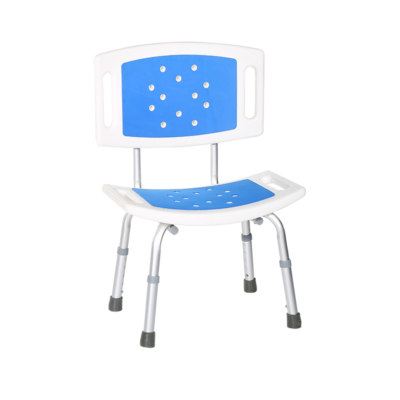 Tool-Free Assembly Spa Bathtub Adjustable Shower Chair Seat Bench with Removable Back