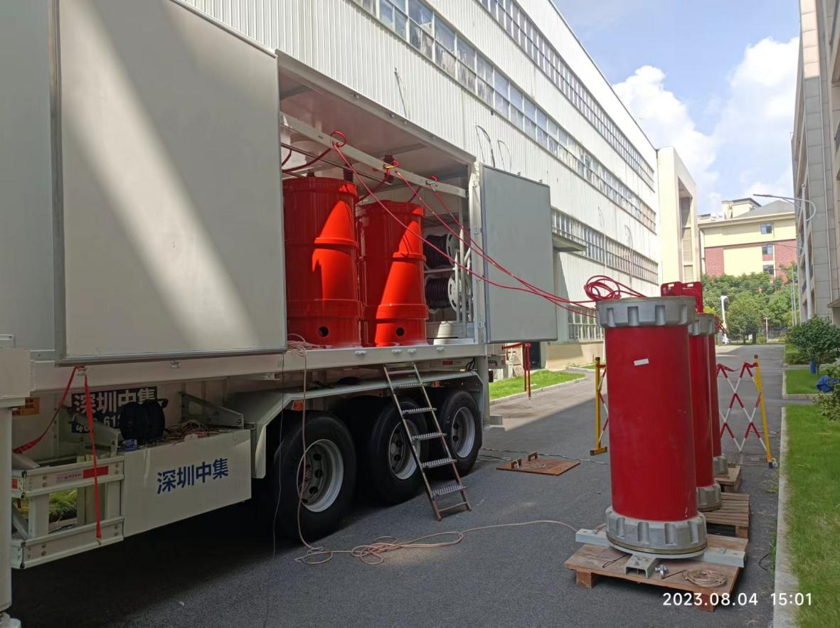 500kV電力變壓器感應耐壓及局放試驗應急平臺