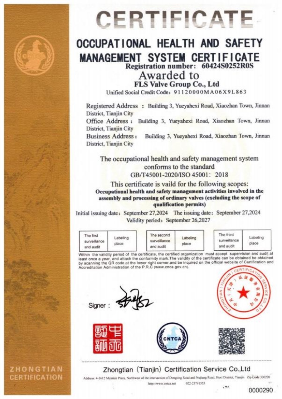Occupational Health and Safety Management System Certification Occupational Health and Safety Management System Certification