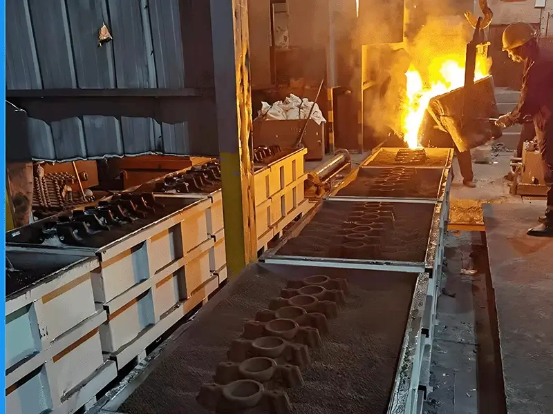 Lost foam assembly line