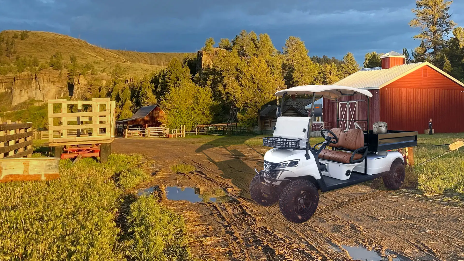 POWERFUL 4WD UTILITY VEHICLE WITH 650CC ENGINE AND BIG BED