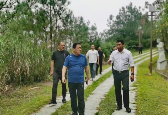 Xu Li, General Manager of Zaoyang High-speed Railway Investment Co., Ltd., visited Fuqiang Stone's green mine for inspection and research.