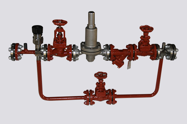 Pressure reducing valve group